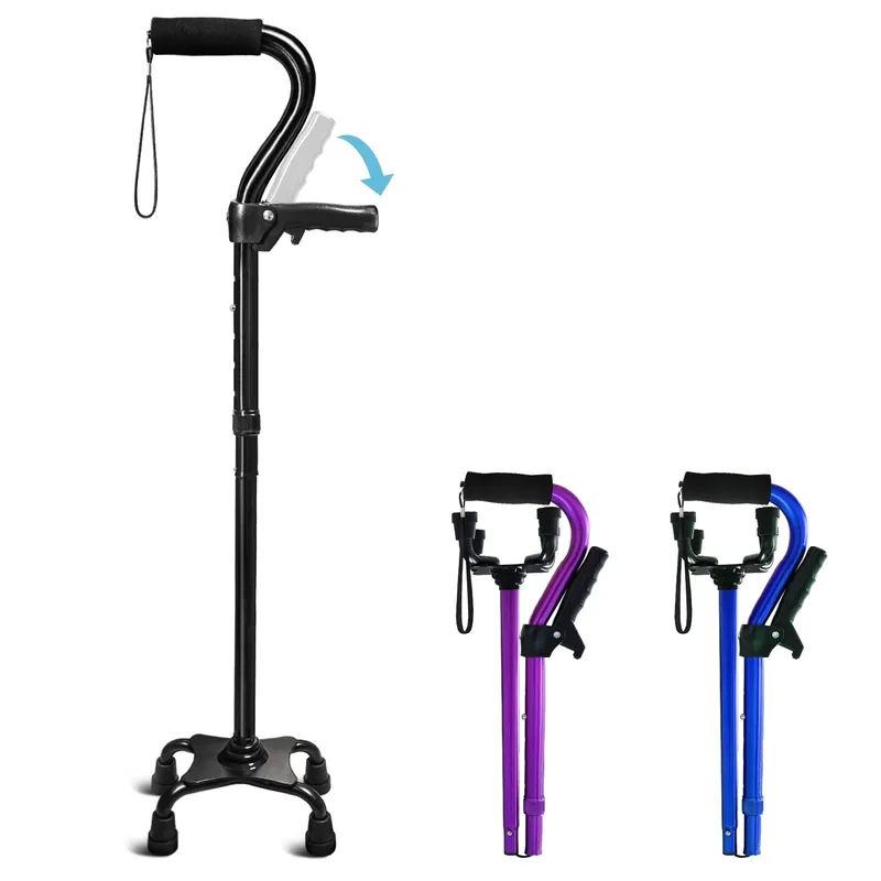 KingPavonini 4-Prong Adjustable Cane