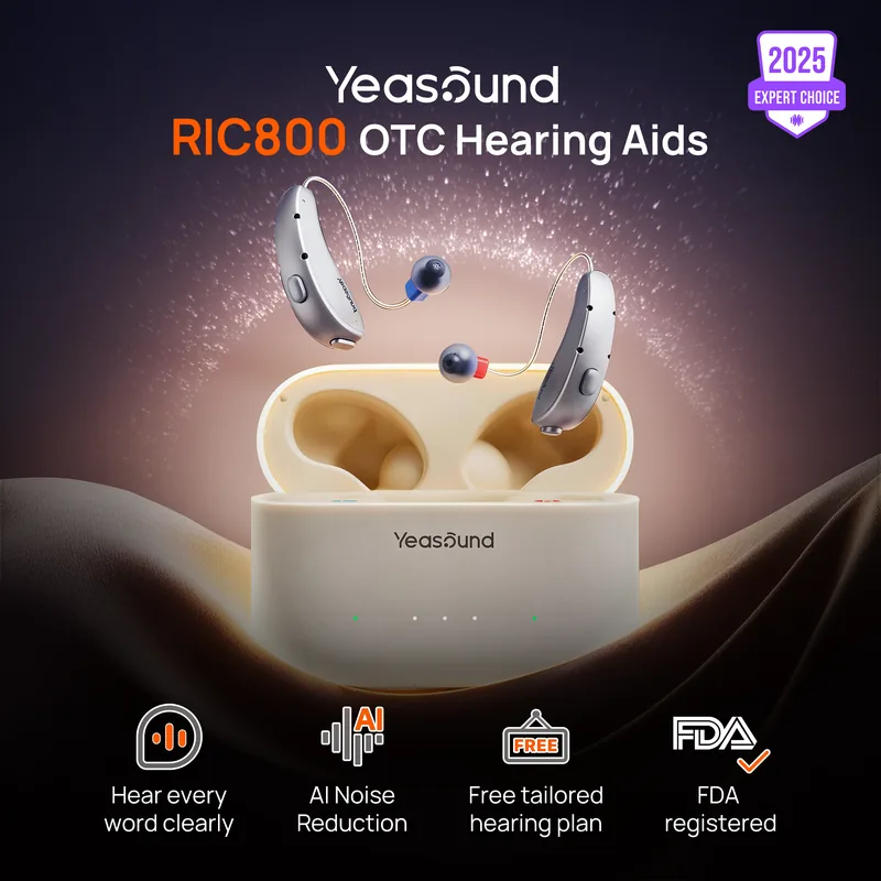 Yeasound RIC800 Waterproof OTC Hearing Aids